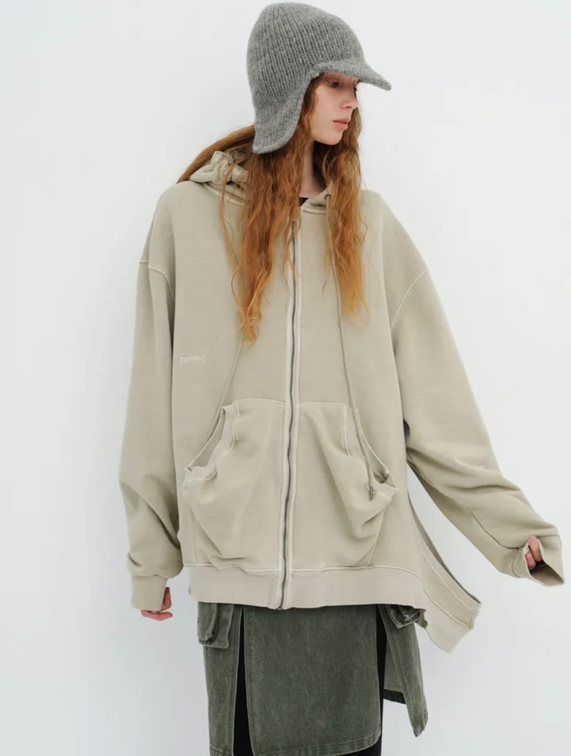 세릭 피그후드집업 상품이미지3