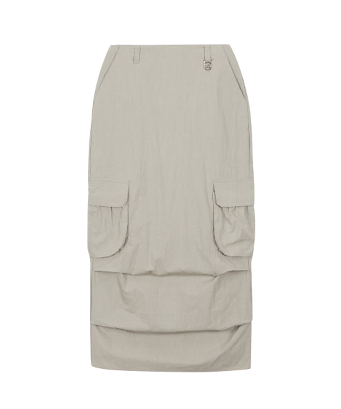 [ILLIGO 일리고]  나일론 카고 롱 스커트 그레이 상품이미지3