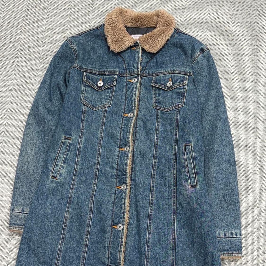 캐롤크리스찬포엘 세르파 데님 롱 자켓 v1683 상품이미지3