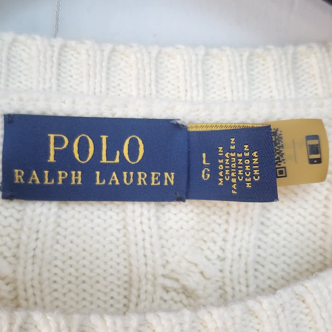 폴로 랄프로렌 아이보리 케이블 니트 상품이미지3