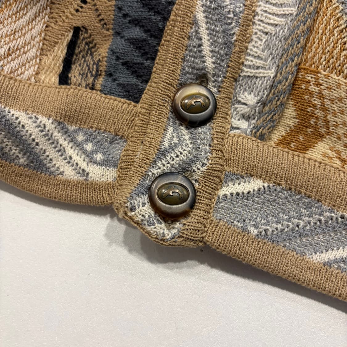 [S] CARLO ALBERTO 쿠지맛 골드 패턴 가디건 D871 상품이미지6