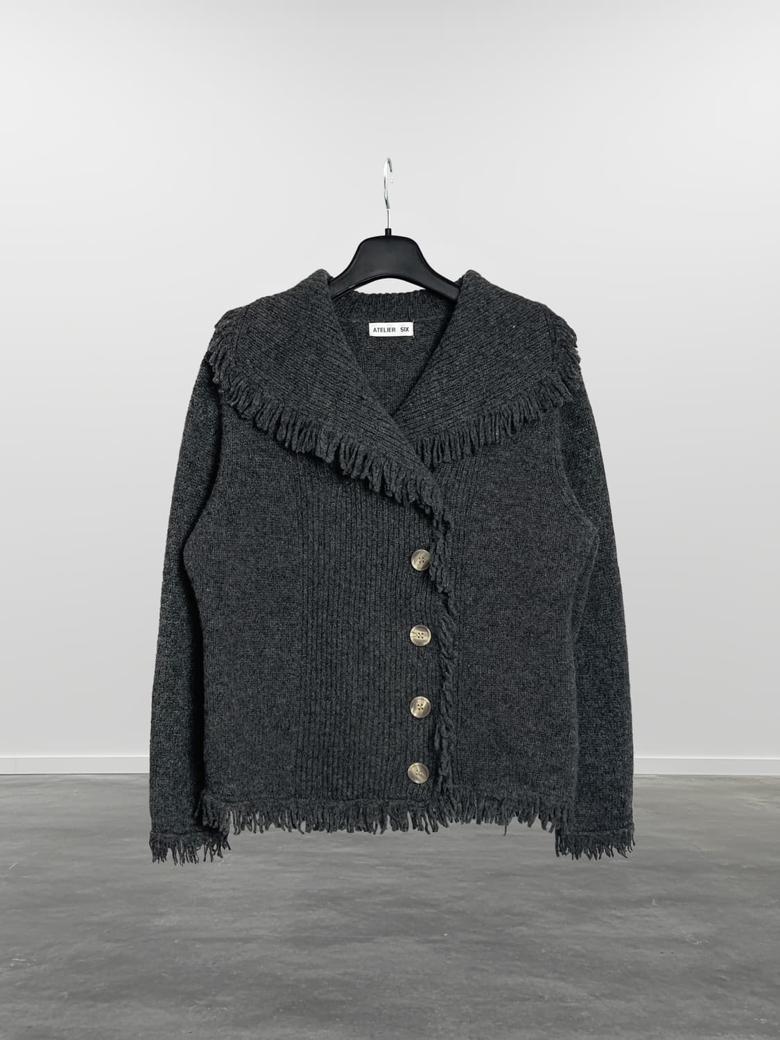 ATELIER SIX 디테일 울 니트 가디건  상품이미지1
