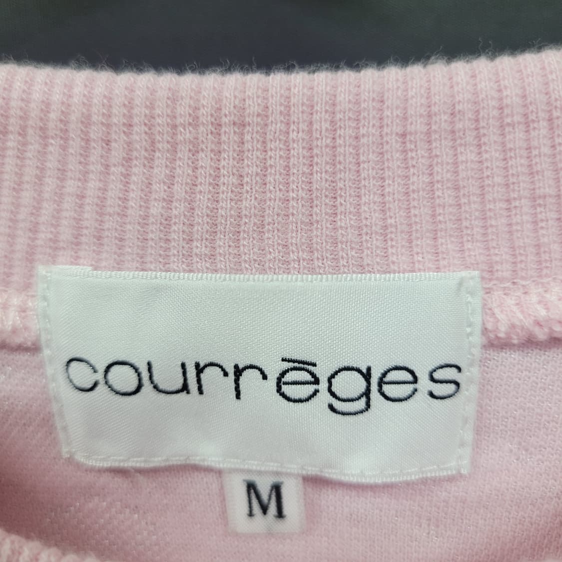 courreges 꾸레쥬 빈티지 아카이브 자수로고 맨투맨 딸기우유 상품이미지4
