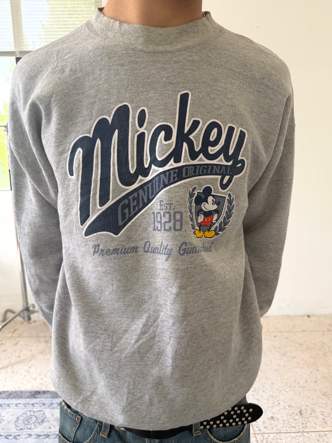 디즈니 미키마우스 맨투맨 그레이 상품이미지7
