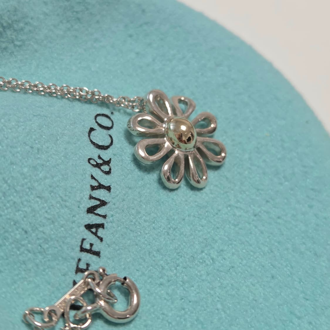 TIFFANY&Co. 티파니앤코 정품 18k골드 플라워 실버목걸이 상품이미지4