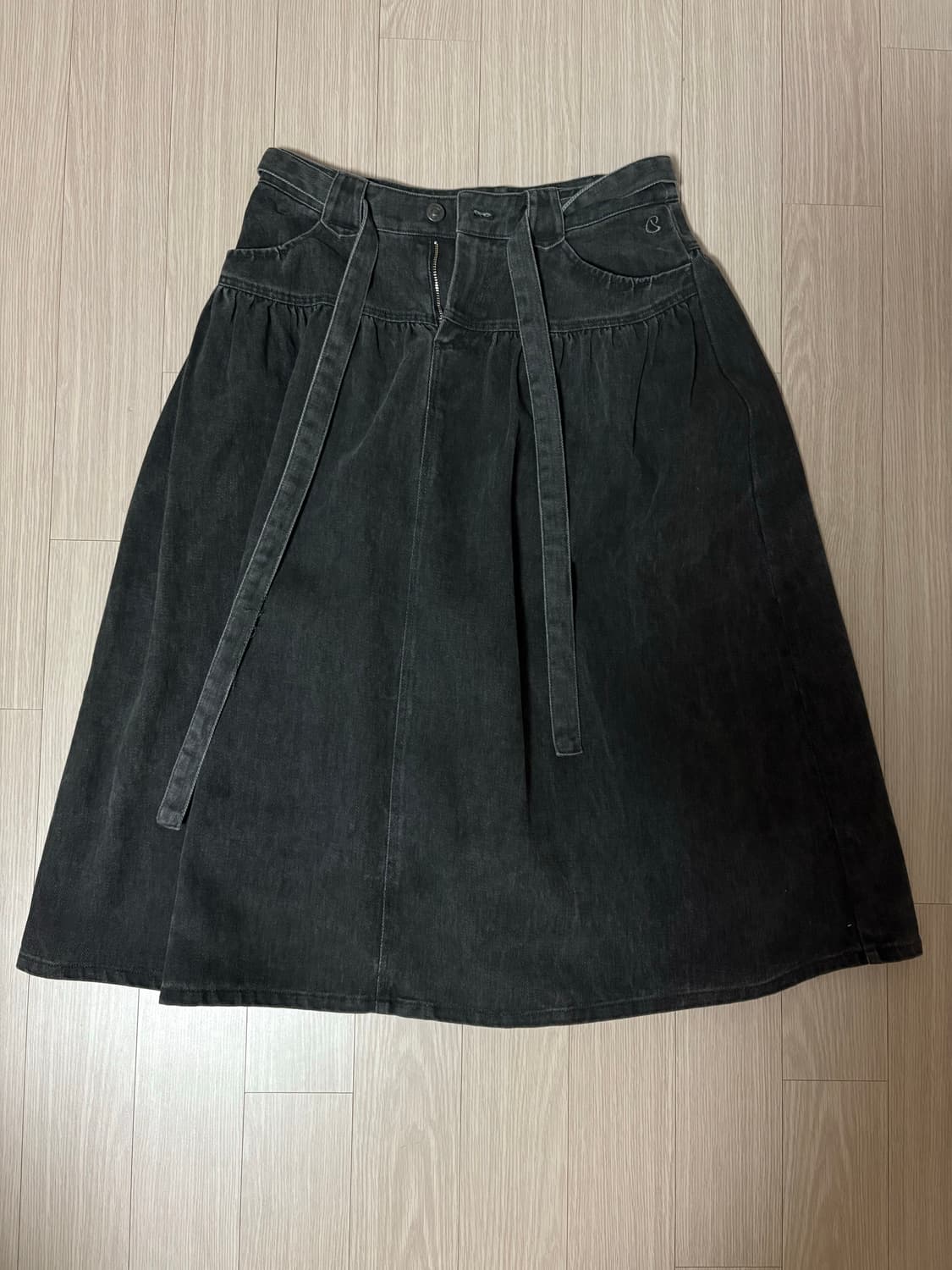 코이세이오 PUFFY COTTON SKIRT CHARCOAL 상품이미지2