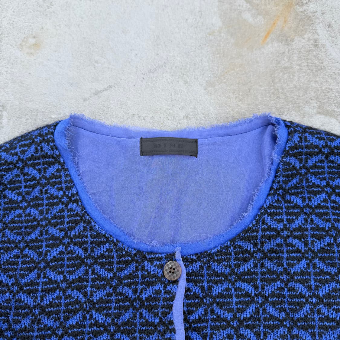 MINE 패턴 가디건 상품이미지2