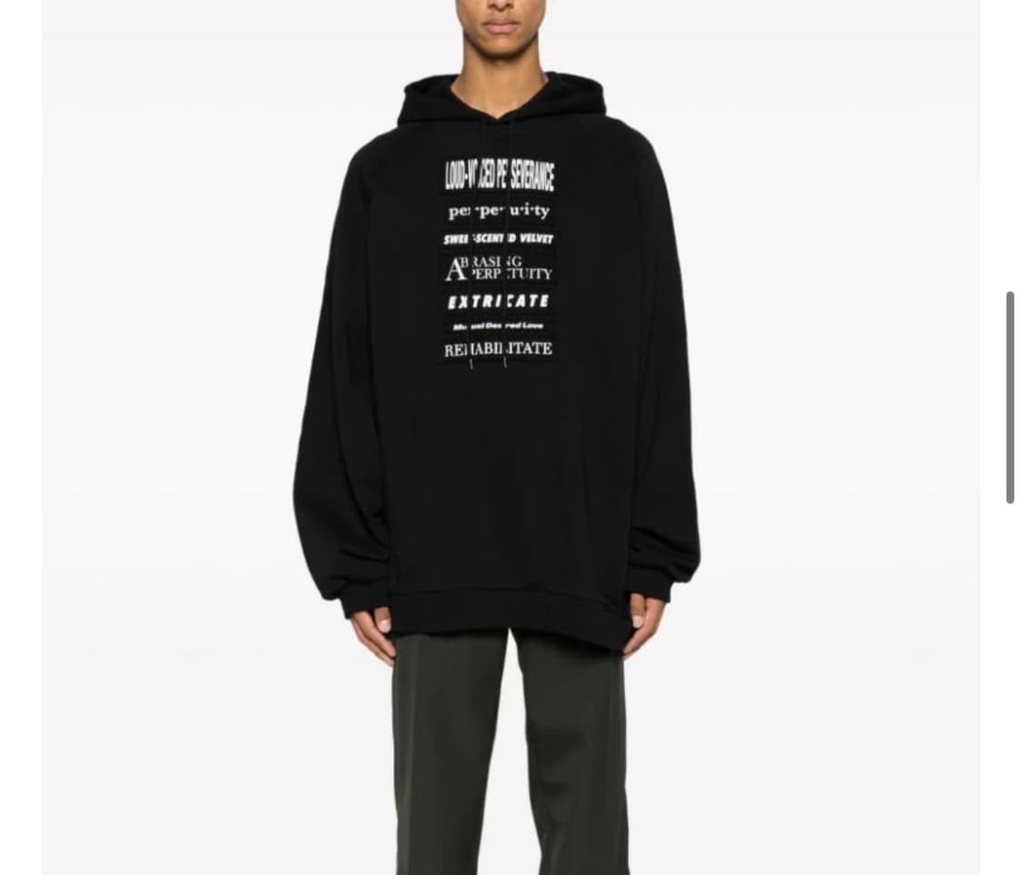 라프시몬스 패치 후드  상품이미지1