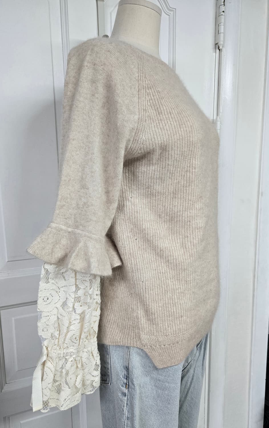 한섬 오즈세컨 레이스소매니트 상품이미지3