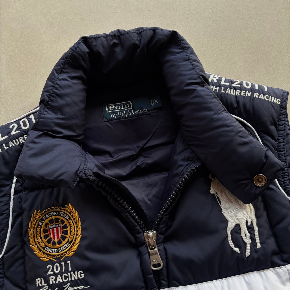 [S]폴로 랄프로렌 빅포니 레이싱 구스다운 패딩 베스트 상품이미지9