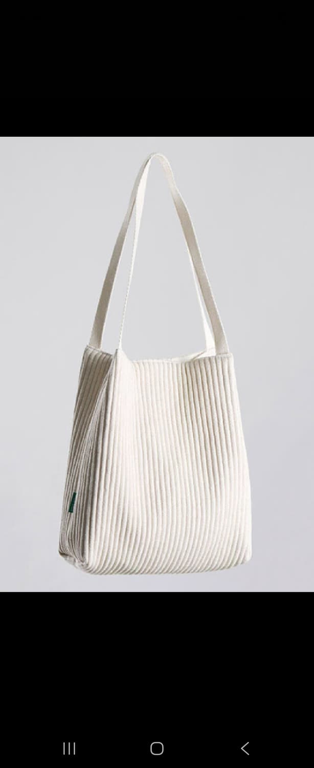 그린스터프 무심한듯 박시한 쇼퍼백 S 61 골지 코듀로이 상품이미지1