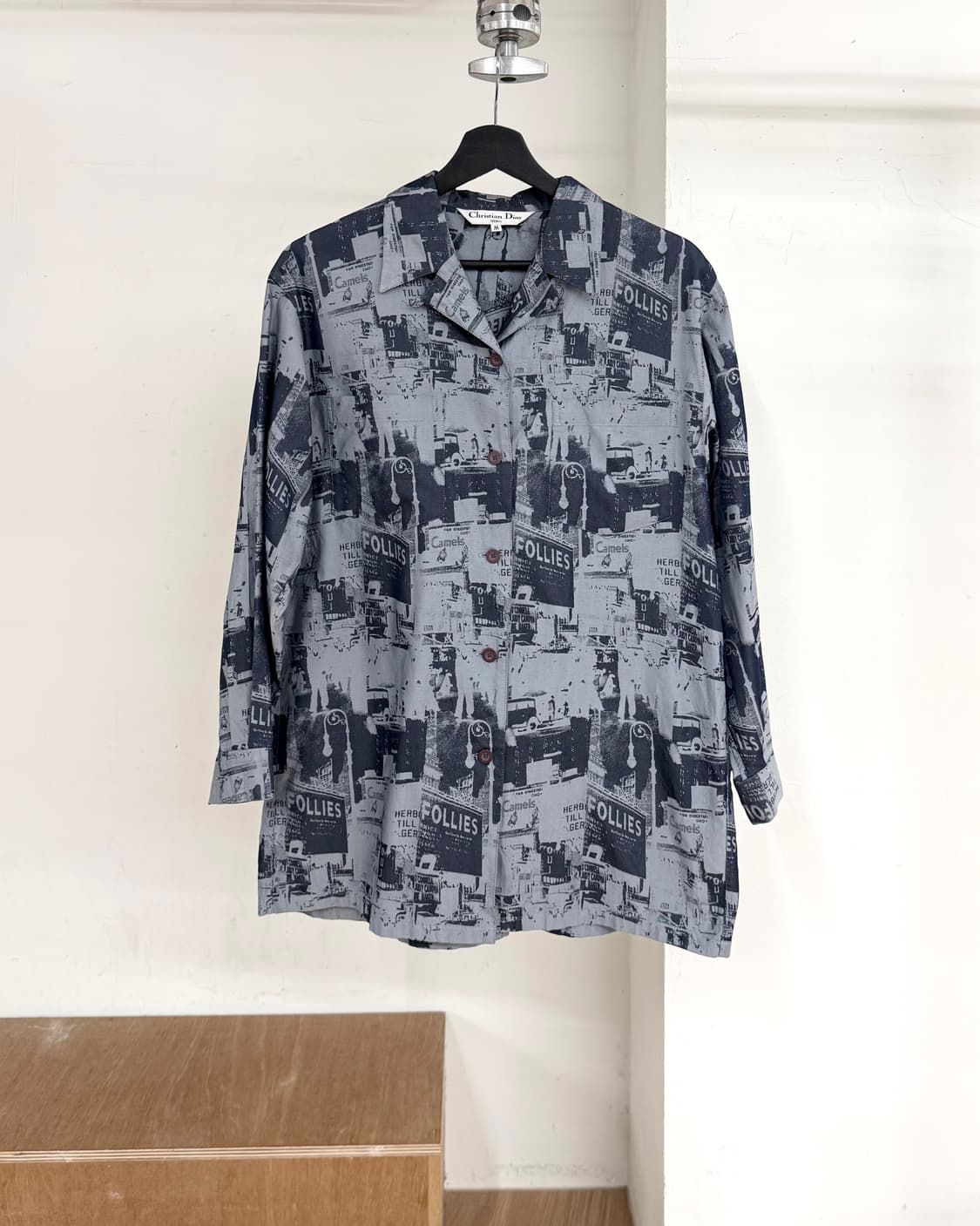 크리스찬 디올 블루 포토그래픽 프린트 셔츠 상품이미지1