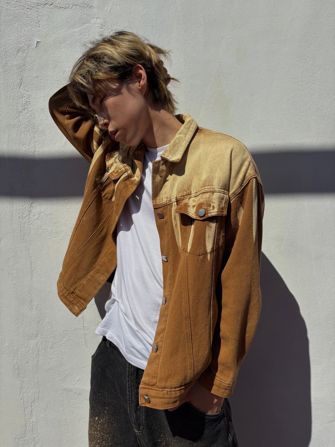 VTG BLEACHED TRUCKER DENIM JACKET 상품이미지1