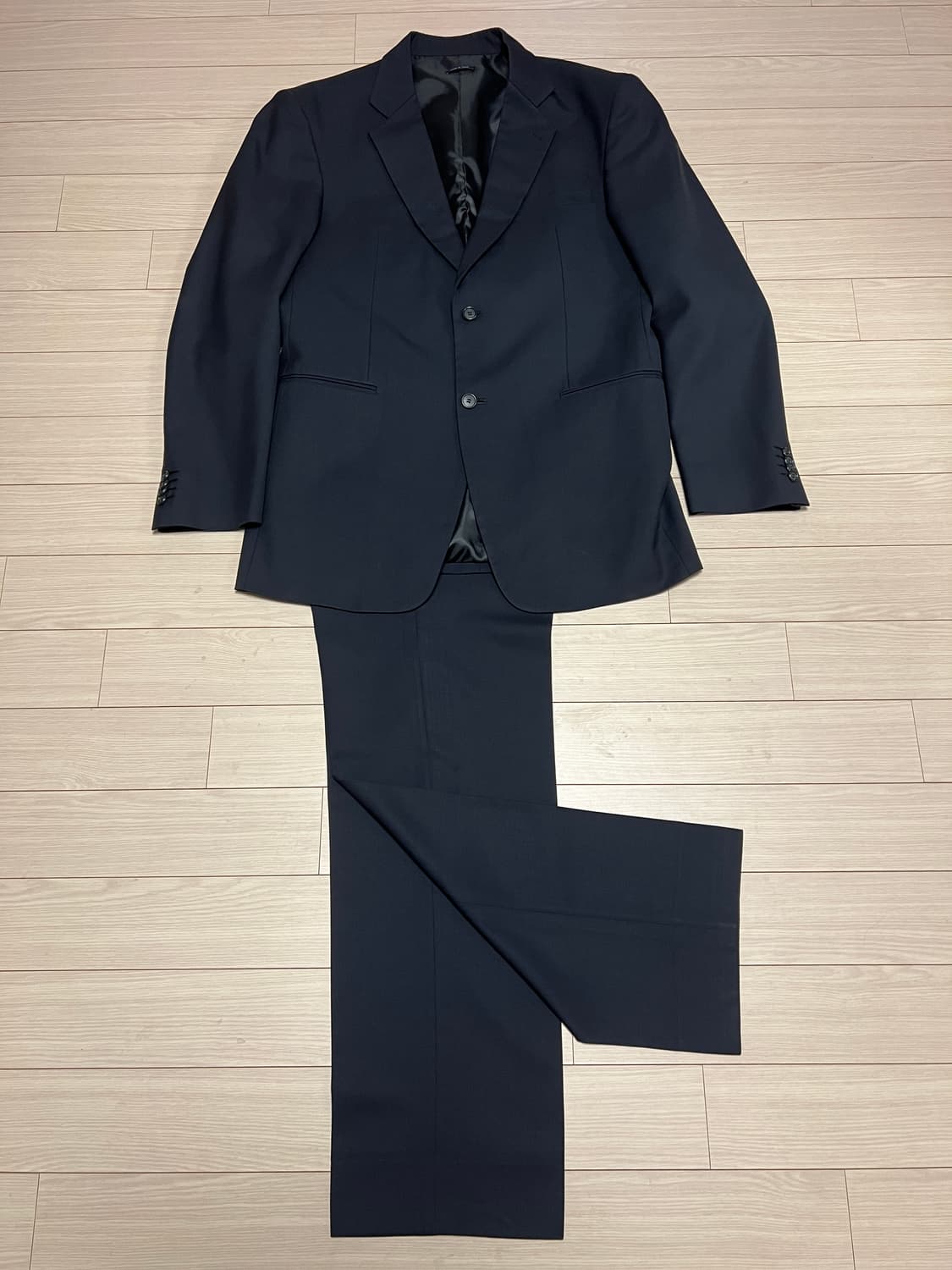 Giorgio Armani 클래식 네이비 울 셋업 정장 상품이미지1