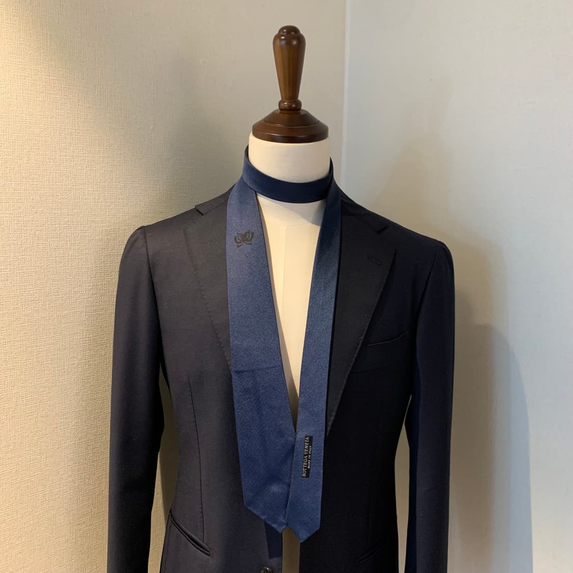 보테가 베네타 솔리드 이태리 100실크 명품넥타이 최상급 7.5cm 상품이미지1