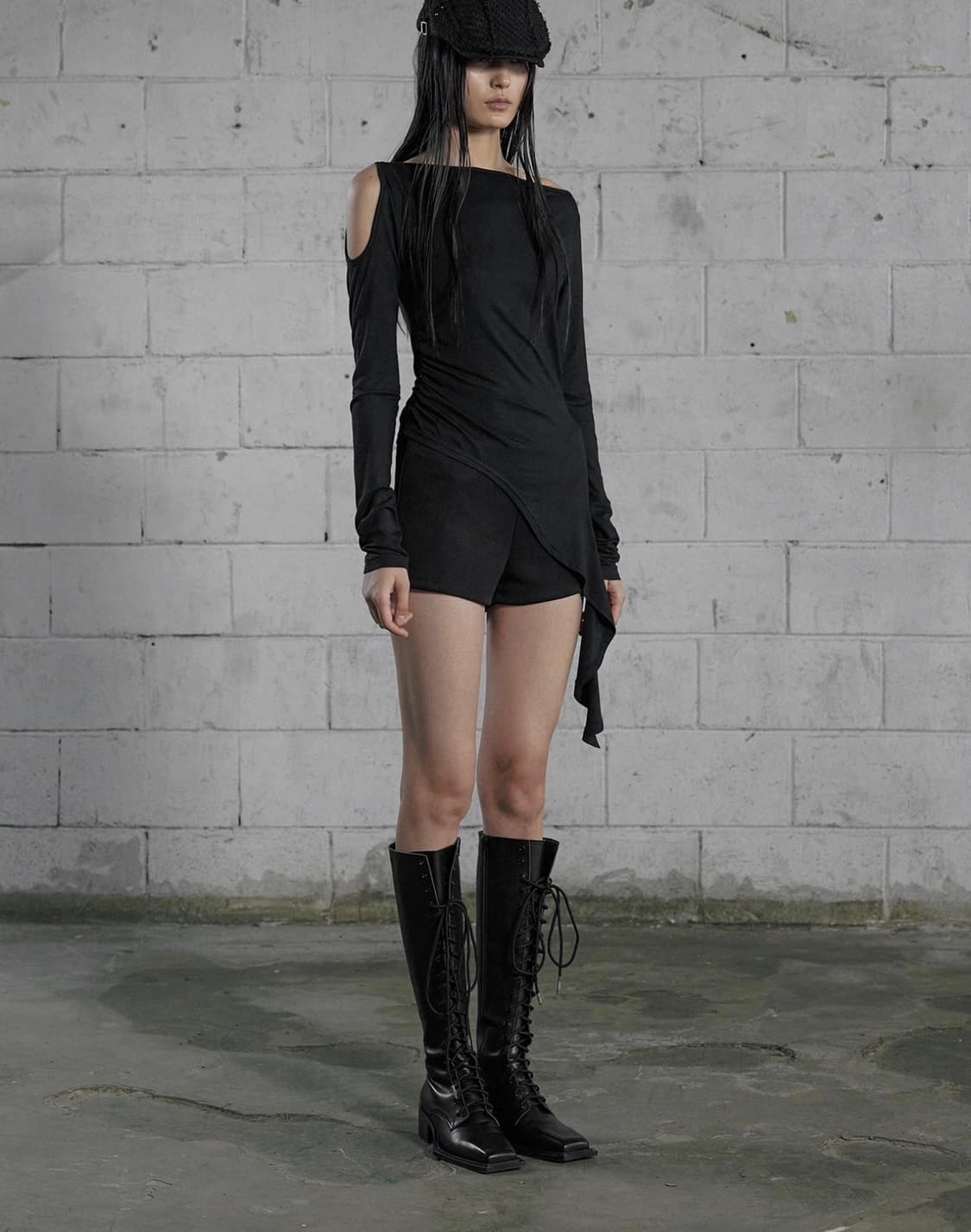 (새상품) 보헤미안서울 드레이프 오프숄더 티 상품이미지2