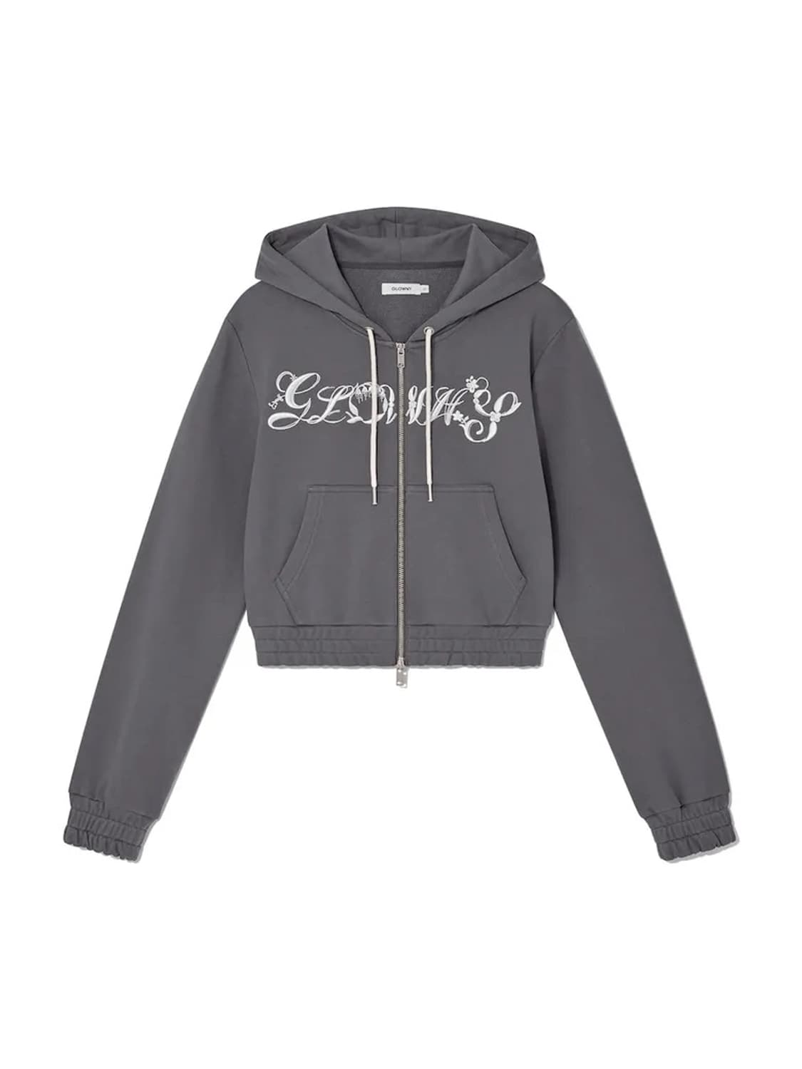 [S] 글로니 보니 크롭 후드집업 차콜 상품이미지1