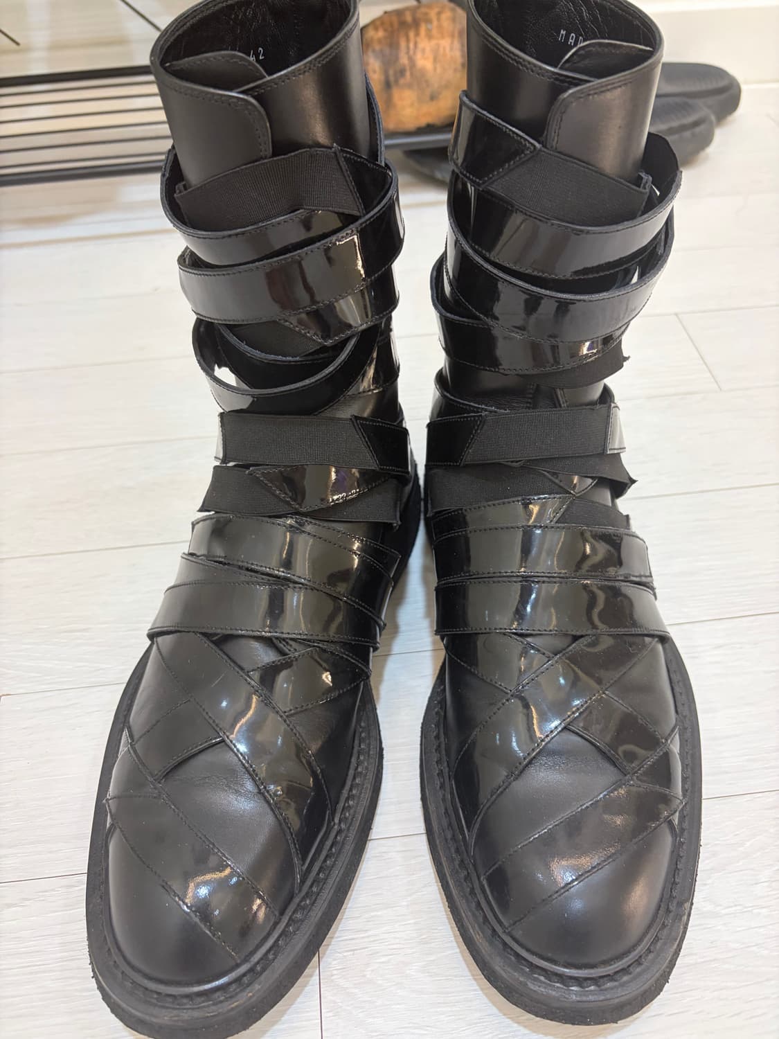 디올 옴므 08aw 페이턴트 부츠 상품이미지2