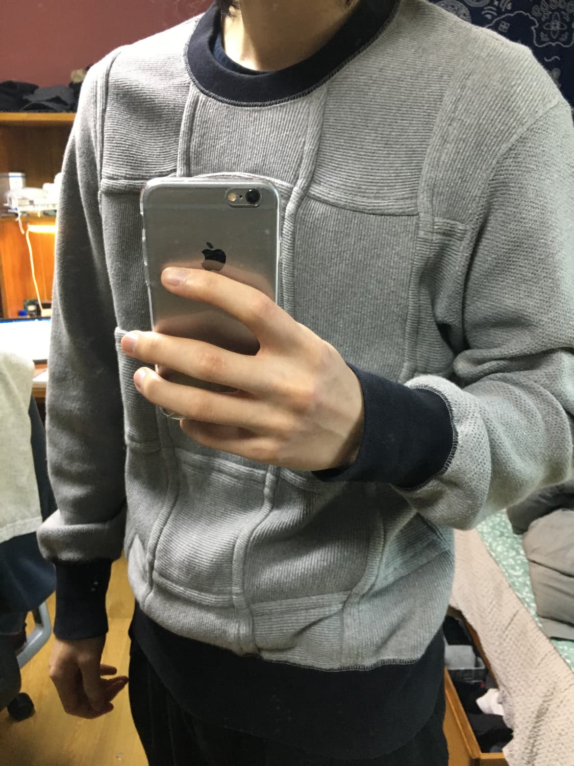 꼼데가르송 옴므 패치워크 코튼 크루넥 스웻 상품이미지10