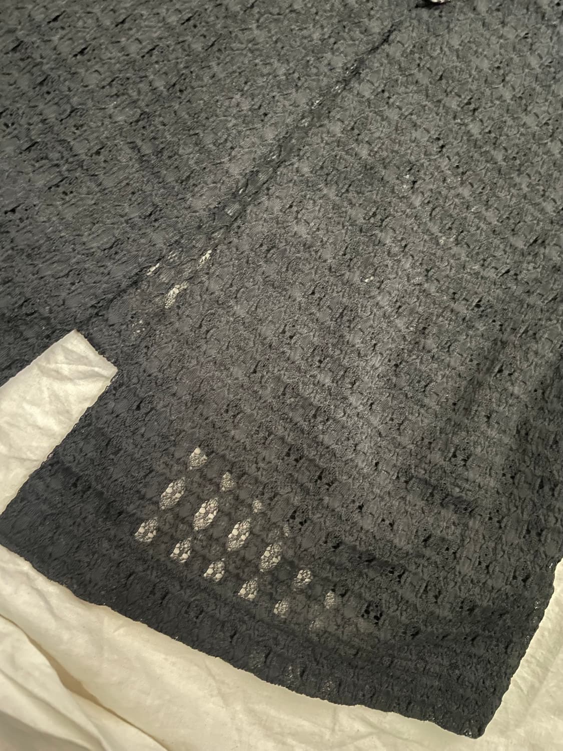 빈티지 블랙 시스루 니트 가디건 상품이미지5