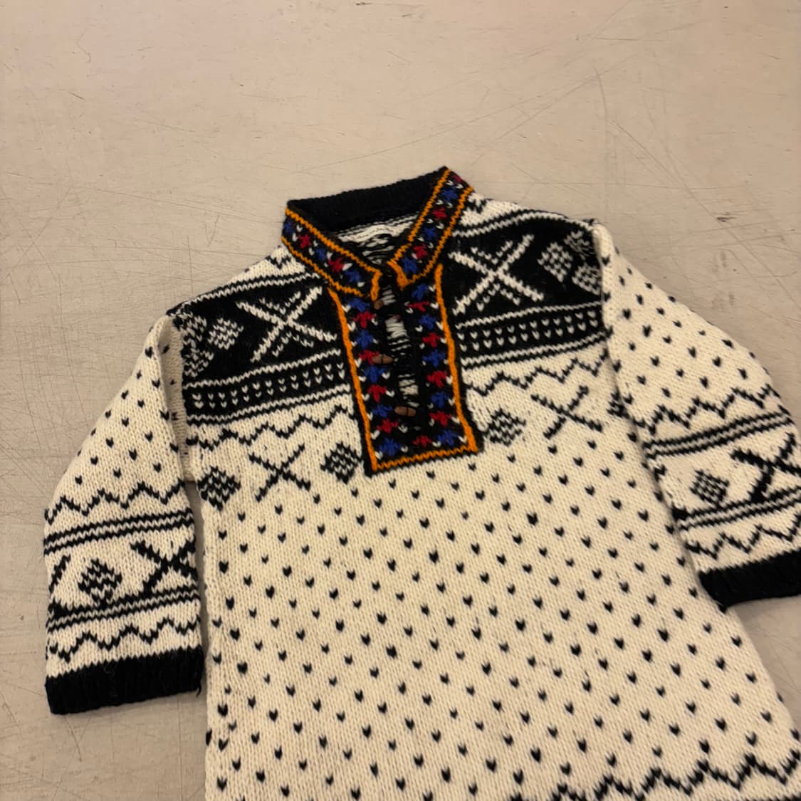 일본빈티지 패턴 니트 원피스 상품이미지2