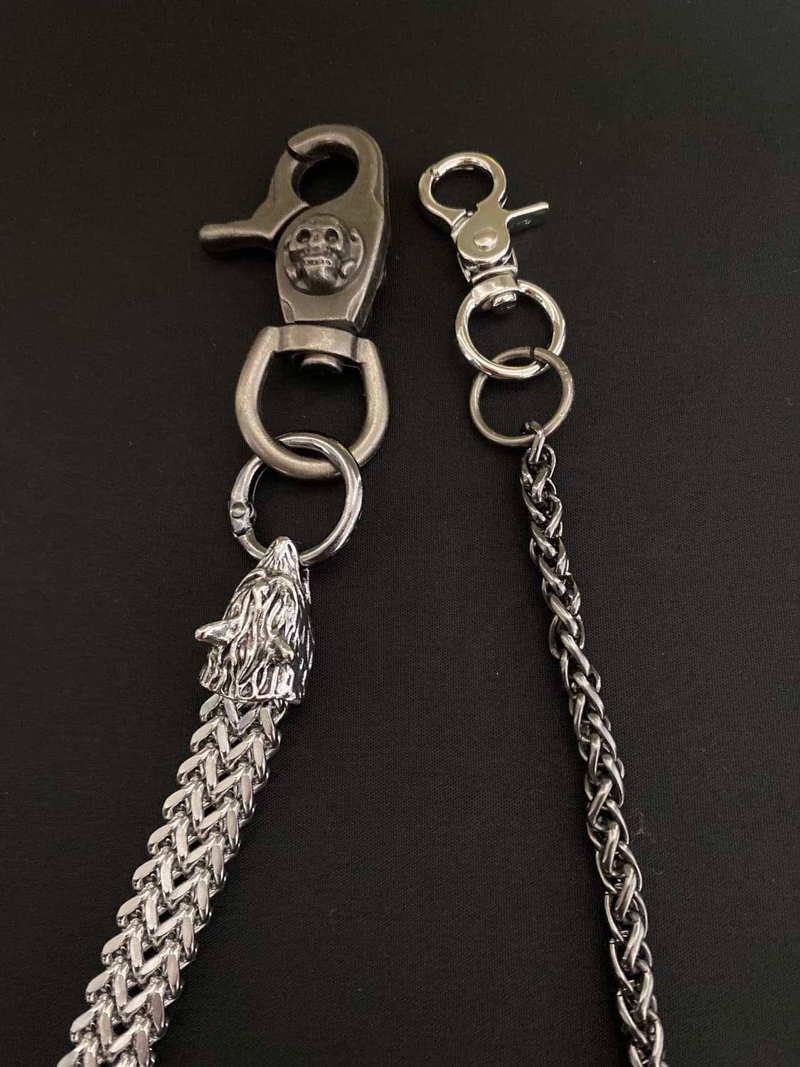 롱&숏 스컬 바지 체인 상품이미지4