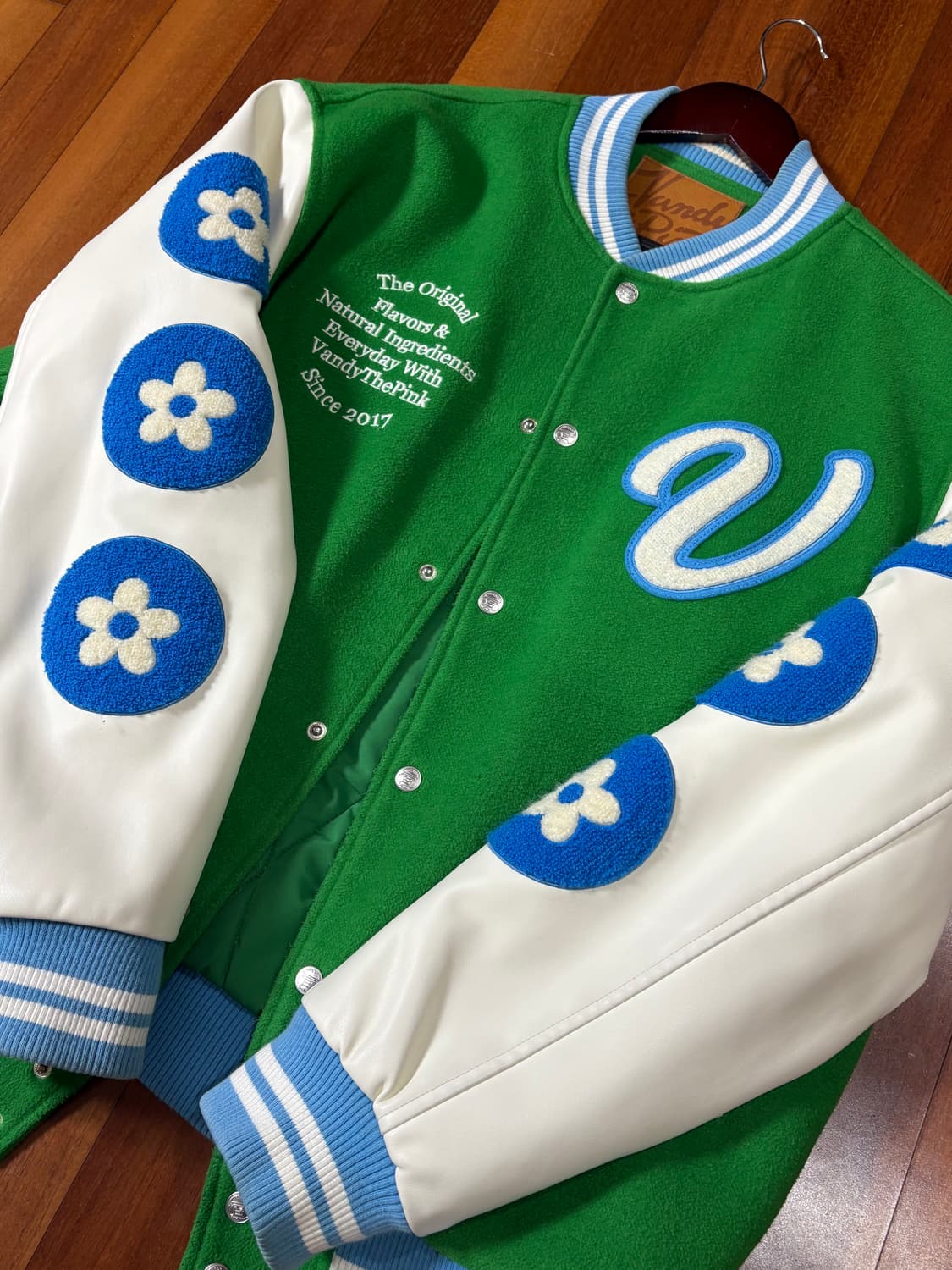 반디더핑크 바시티 자켓 레모네이드 자켓 상품이미지2