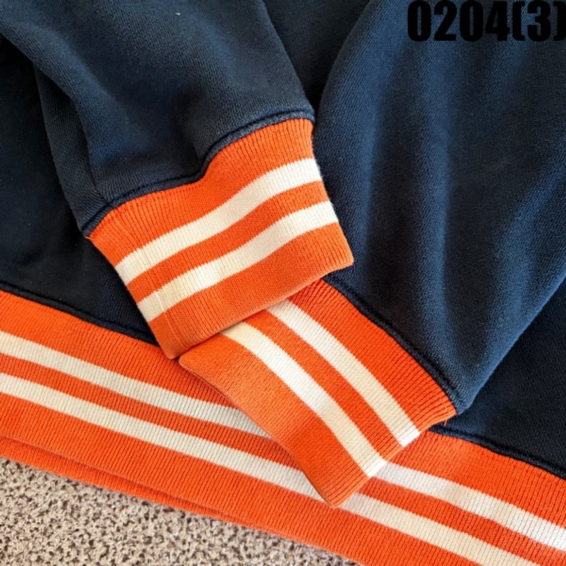 [M] 챔피온 오렌지 스트라이프 쭈리 포인트 후드티 0204(3) 상품이미지3