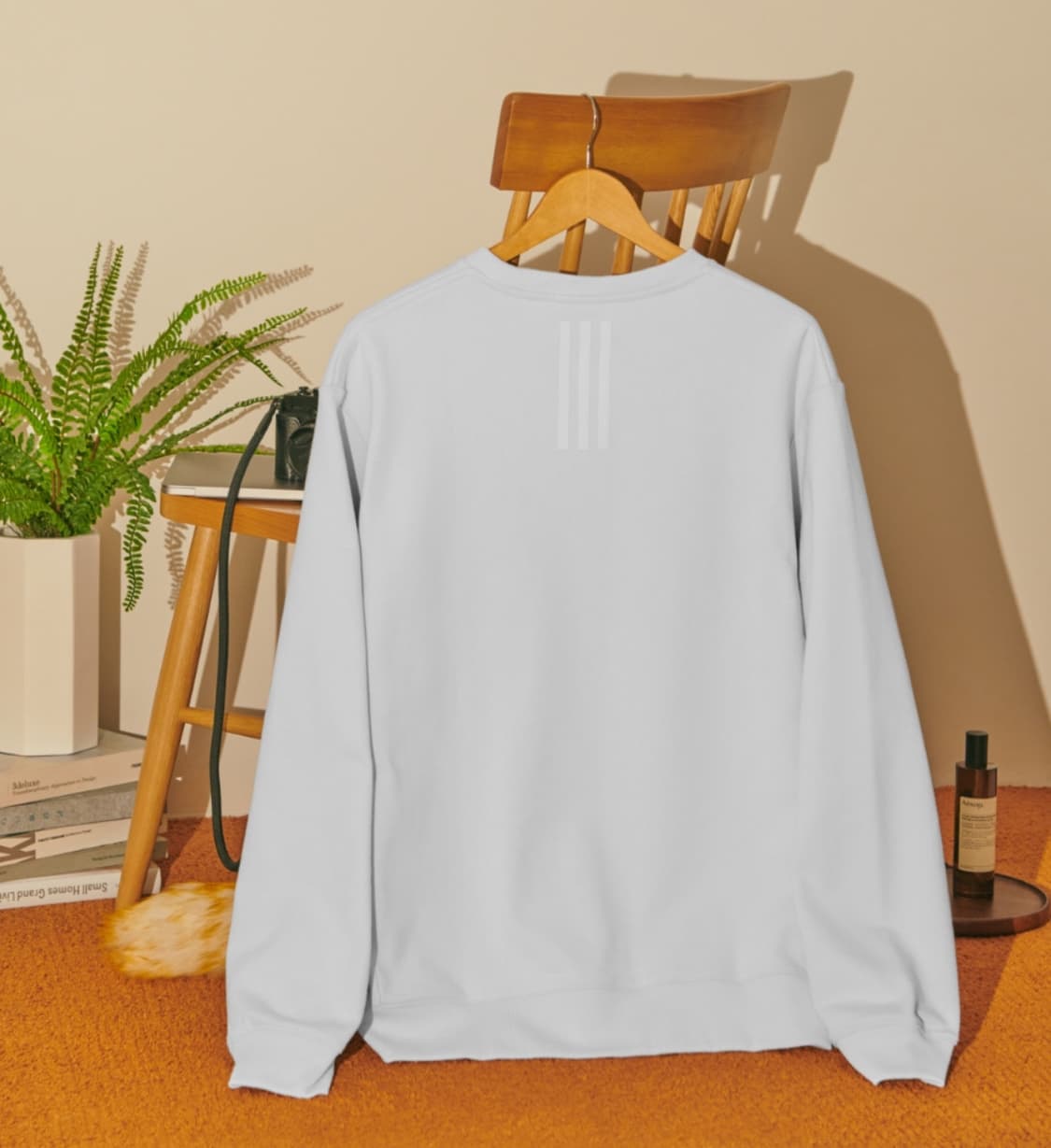 정품 아디다스 맨투맨 티셔츠 그레이 L 상품이미지2