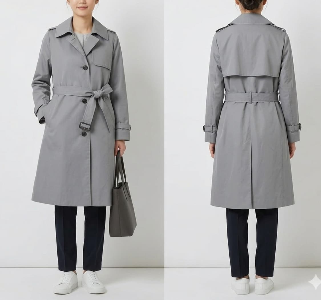 [88]비지트인뉴욕 벨티드 트렌치코트 상품이미지1