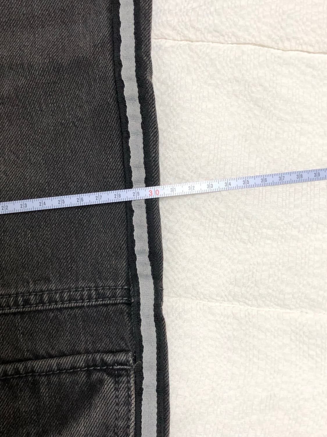 키르시 포켓 흑청 데님 팬츠 (1size) 상품이미지5