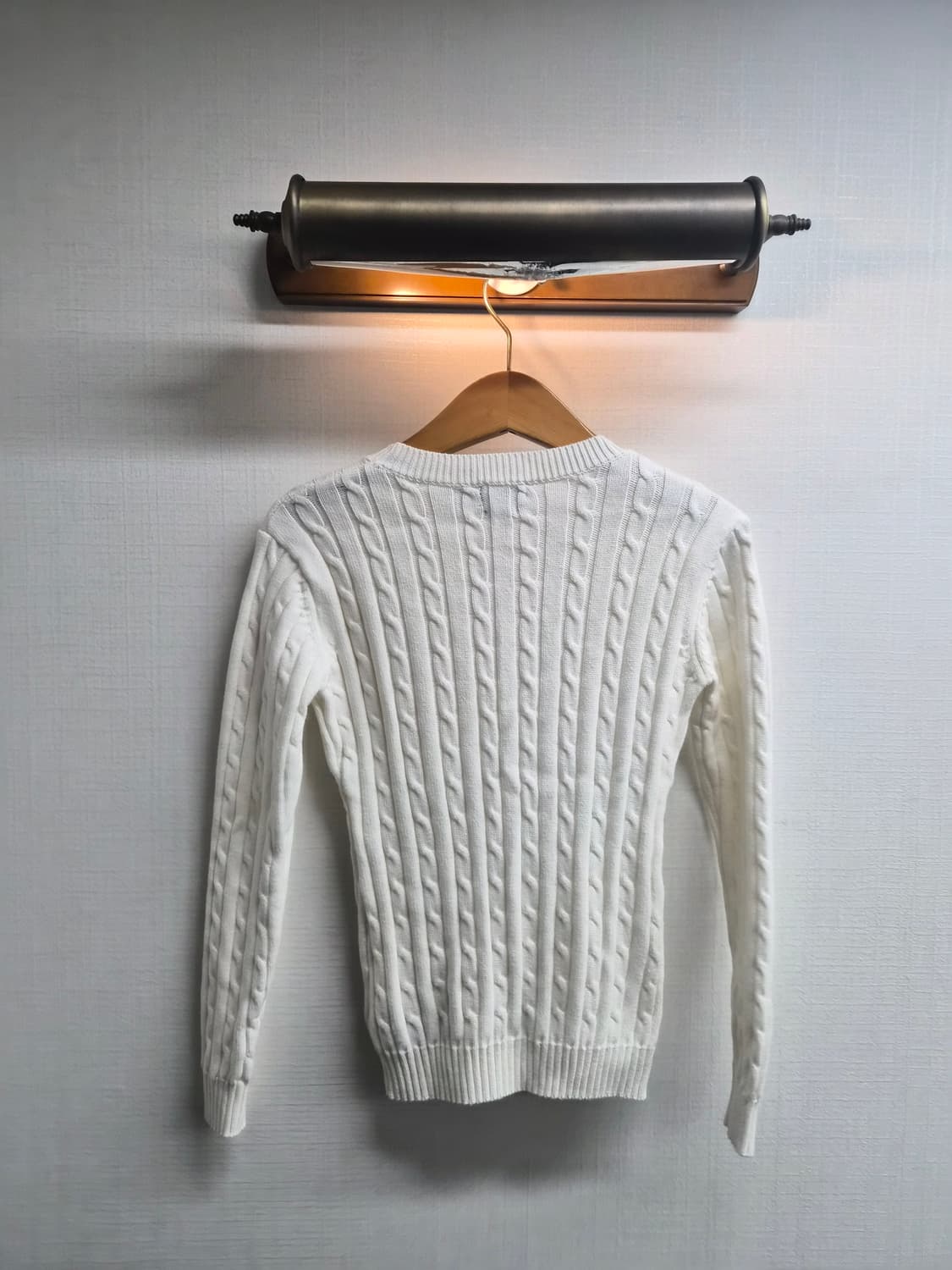 우먼 S) 폴로 랄프로렌 스키니핏 케이블 니트 팝니다 상품이미지2