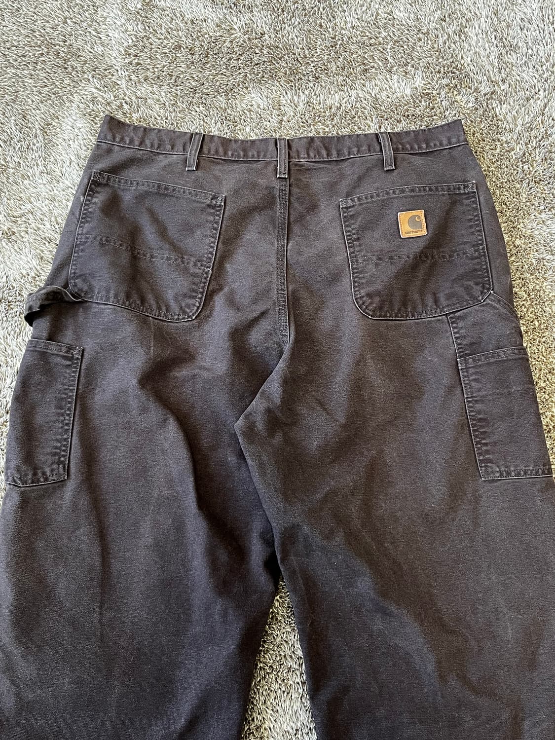 Carhartt B11 DKB 칼하트 빈티지 싱글니 팬츠 다크브라운 상품이미지5