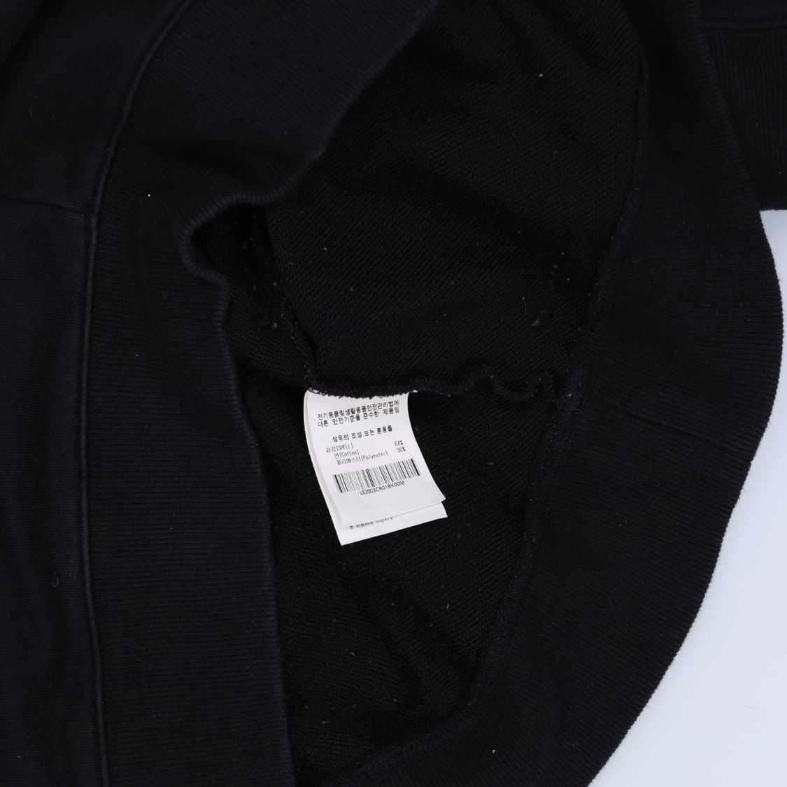 [M] LEE 빅로고 블랙 맨투맨 0115H1 상품이미지4