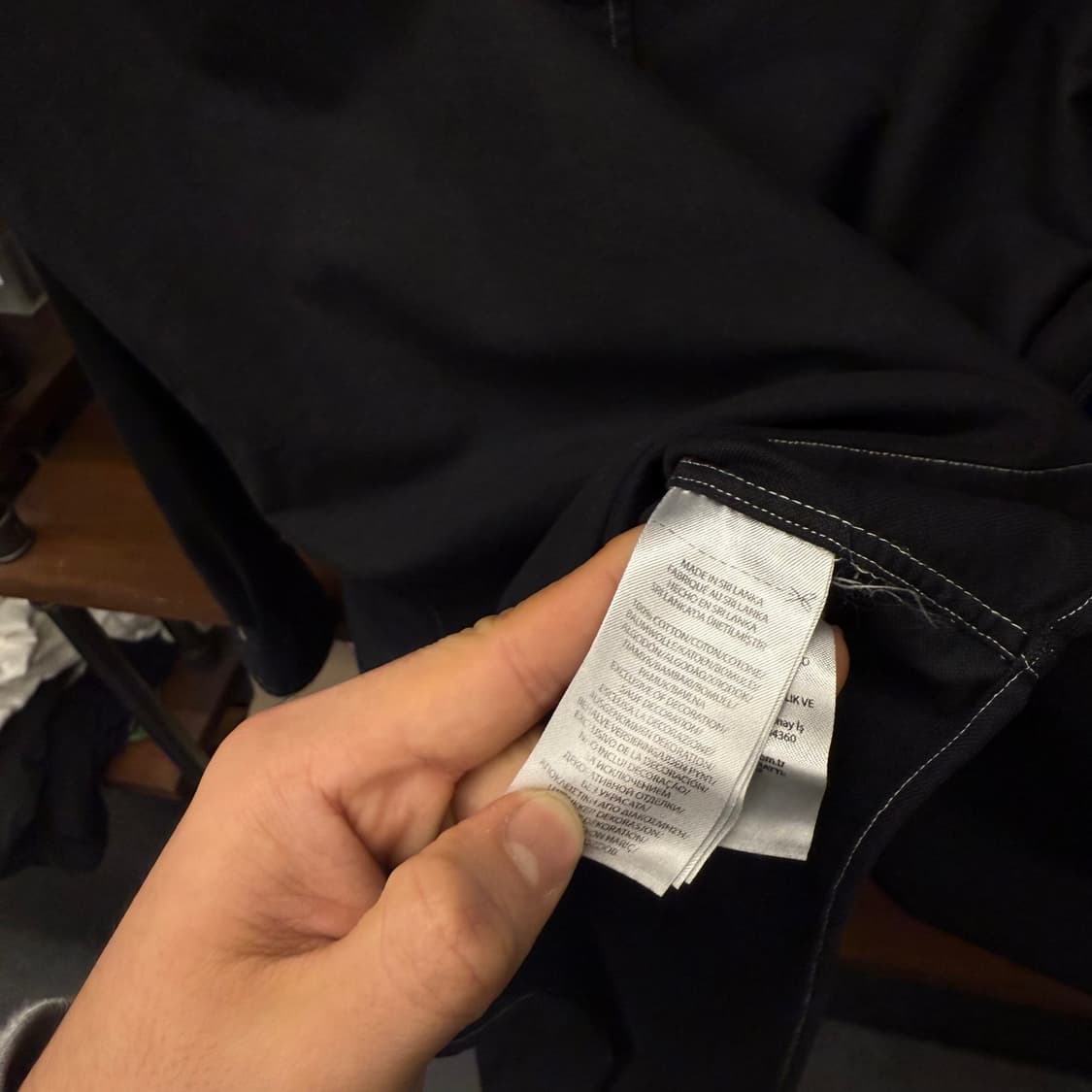 L 폴로 랄프로렌 새상품급 정품 구형 모델 블랙 다잉 스티치 셔츠 온4 상품이미지7