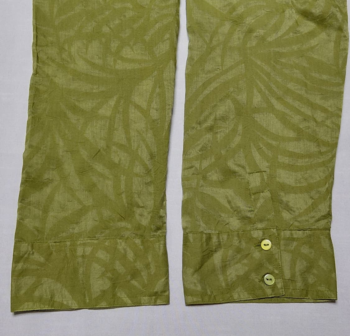 Geoffrey Beene 올리브 리프 자카드 시어 셔츠(Size 16) 상품이미지10