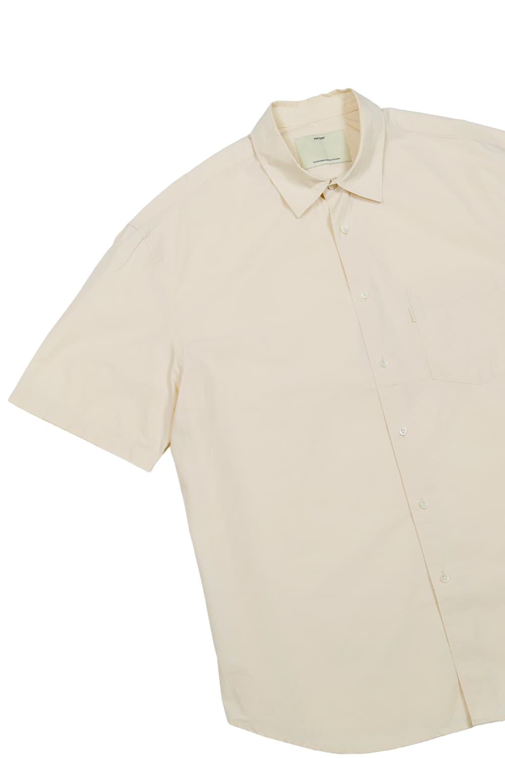 포터리 코튼-린넨 하프 셔츠 상품이미지2