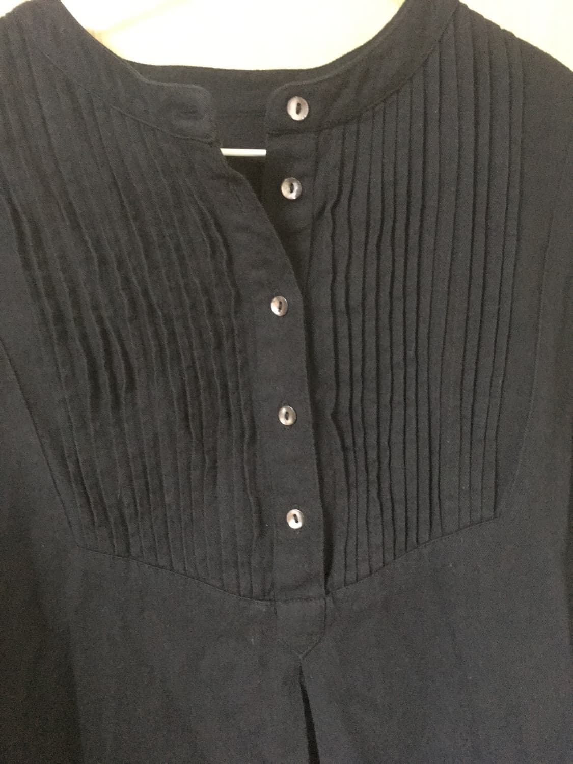 Black Henri neck shirts 상품이미지3