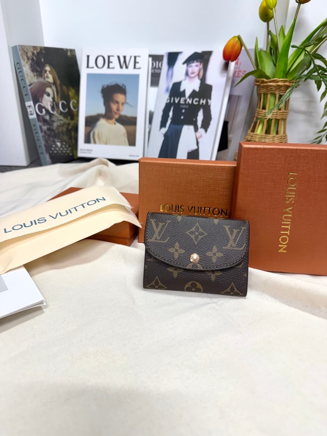 루이비통 모노그램 로잘리 코인퍼스 카드지갑 브라운 풀박스 상품이미지2