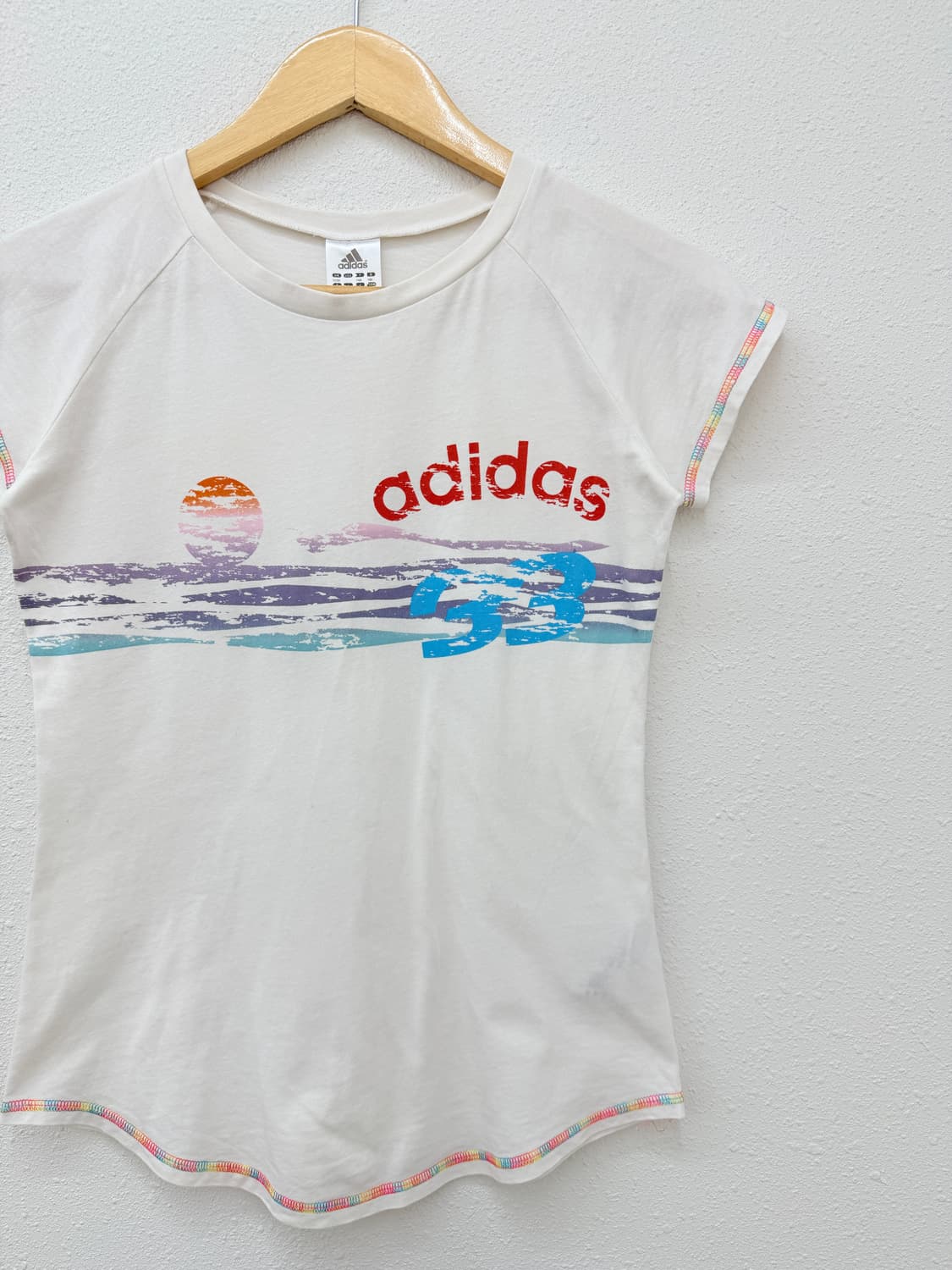 빈티지 아디다스 00‘s 로고 슬림 반팔티 상품이미지2