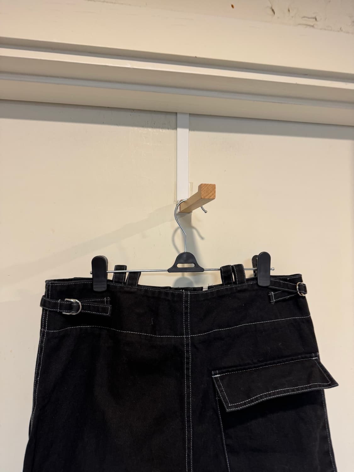 더일마 스티치 블랙 팬츠 상품이미지4