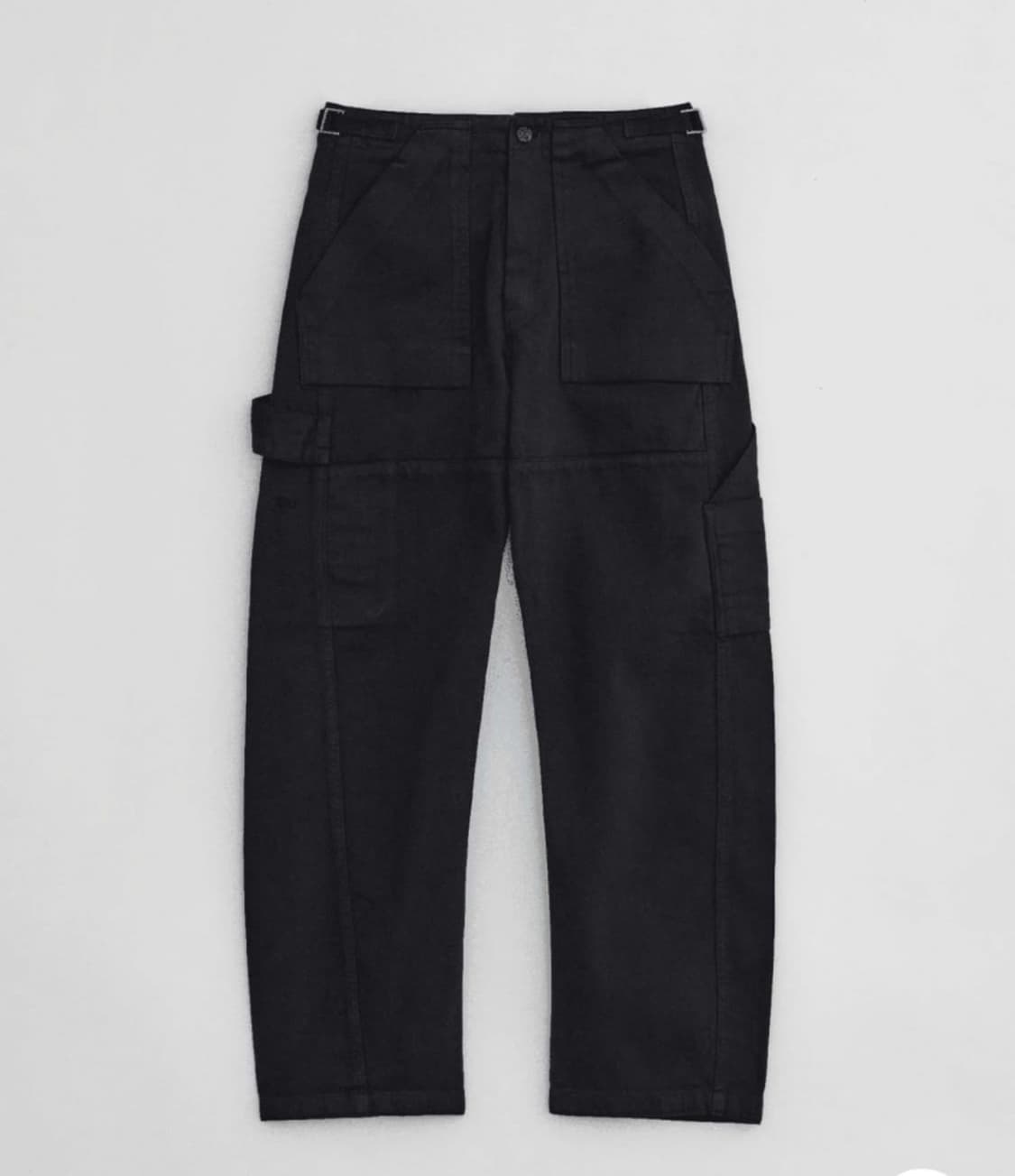 누마레 가먼트다잉 워크팬츠 블랙 풀박싱 상품이미지1