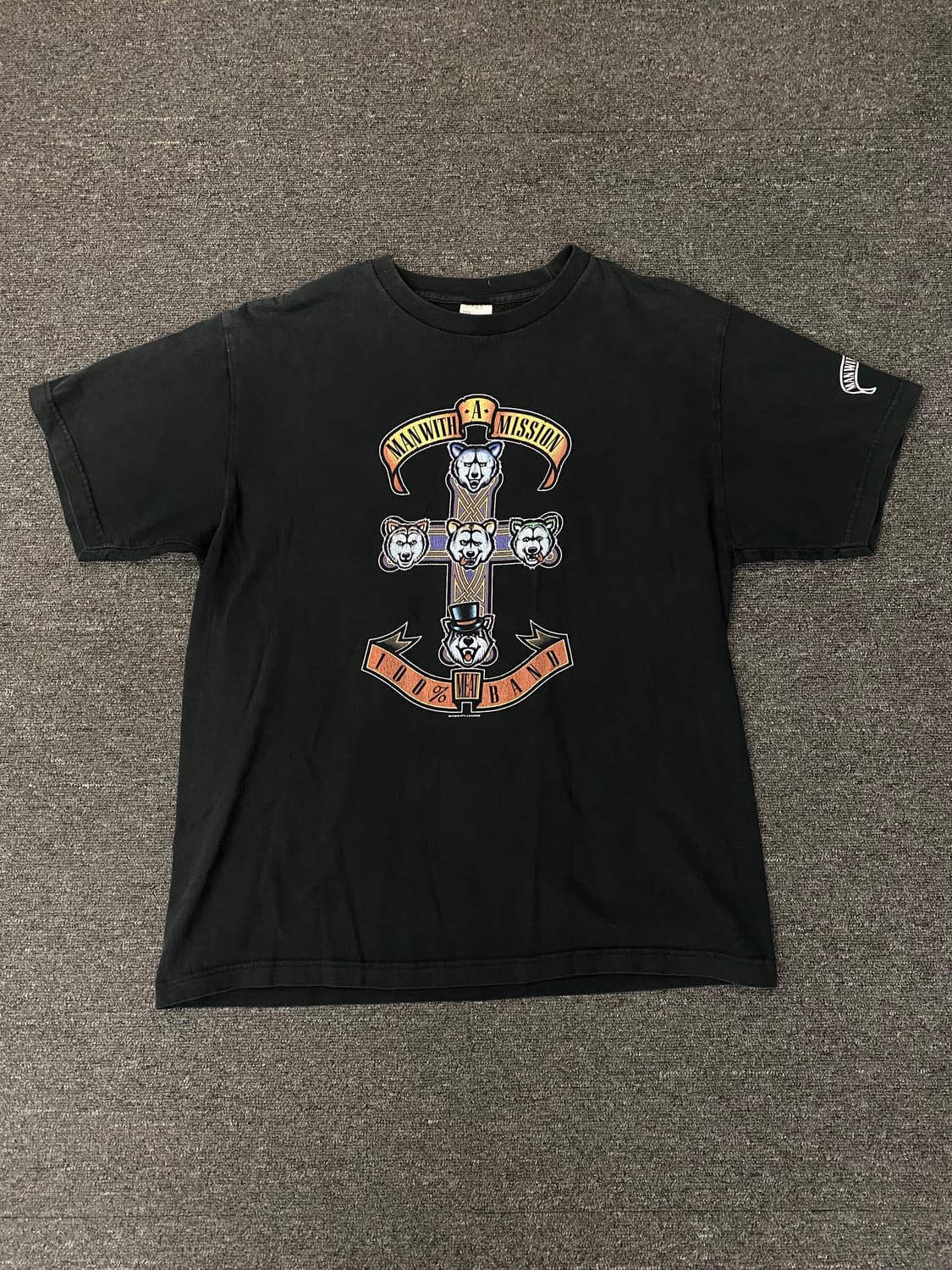 재팬 밴드 빈티지 반팔 티셔츠 상품이미지1