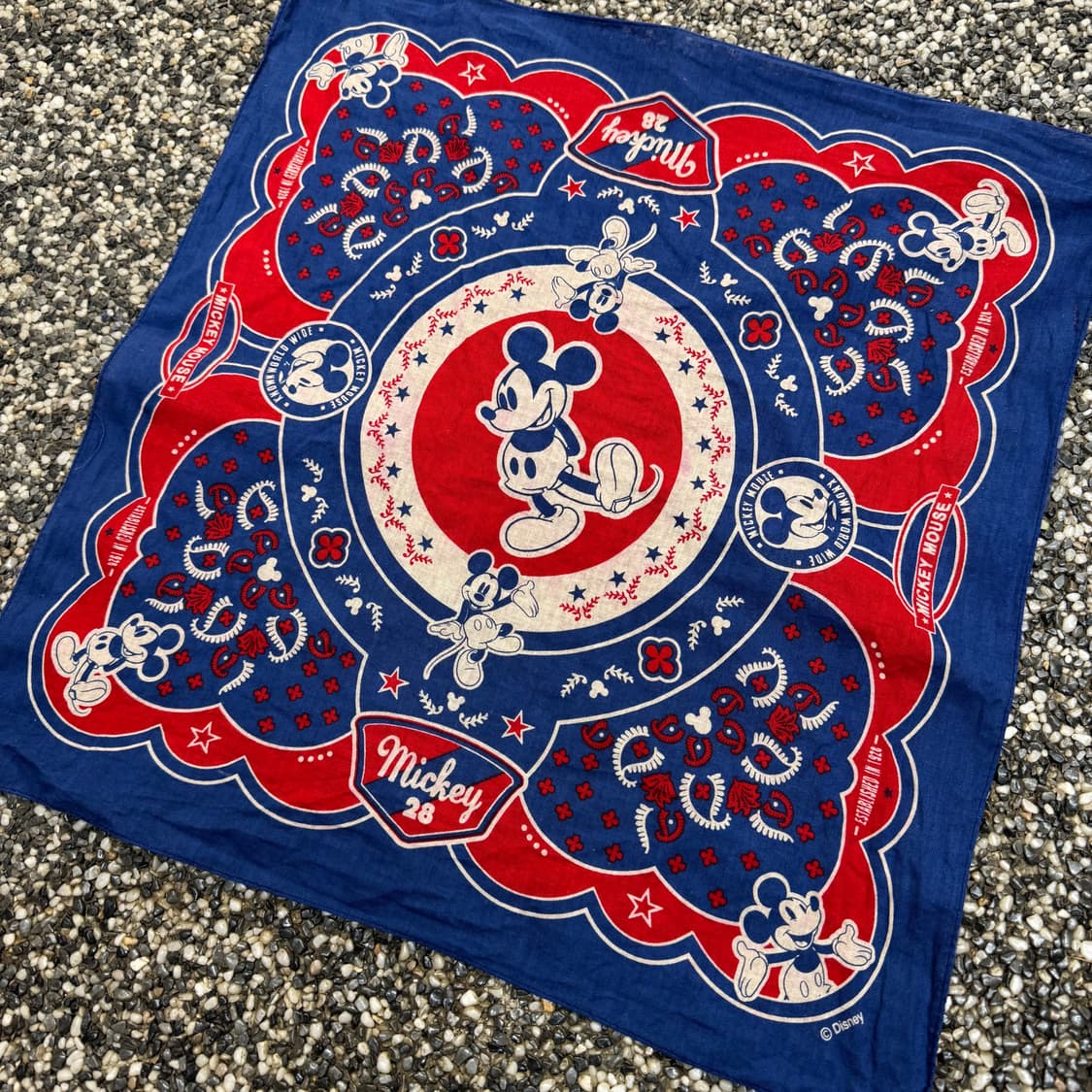 빈티지 디즈니 미키마우스 반다나  상품이미지2