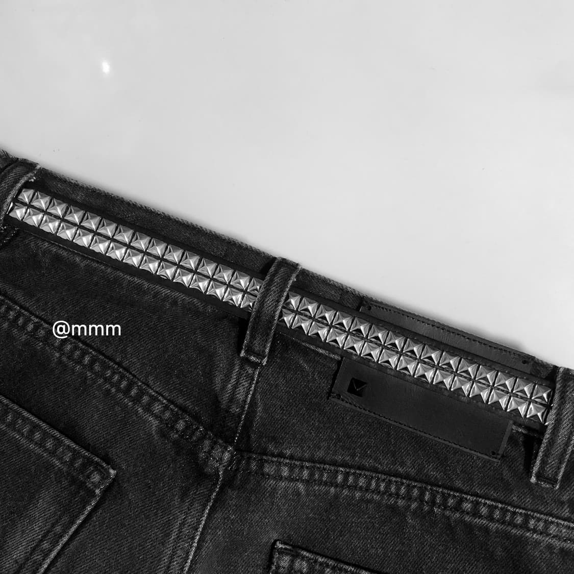 [Unisex] 락시크 스터드 Y2K 레더 벨트 상품이미지2