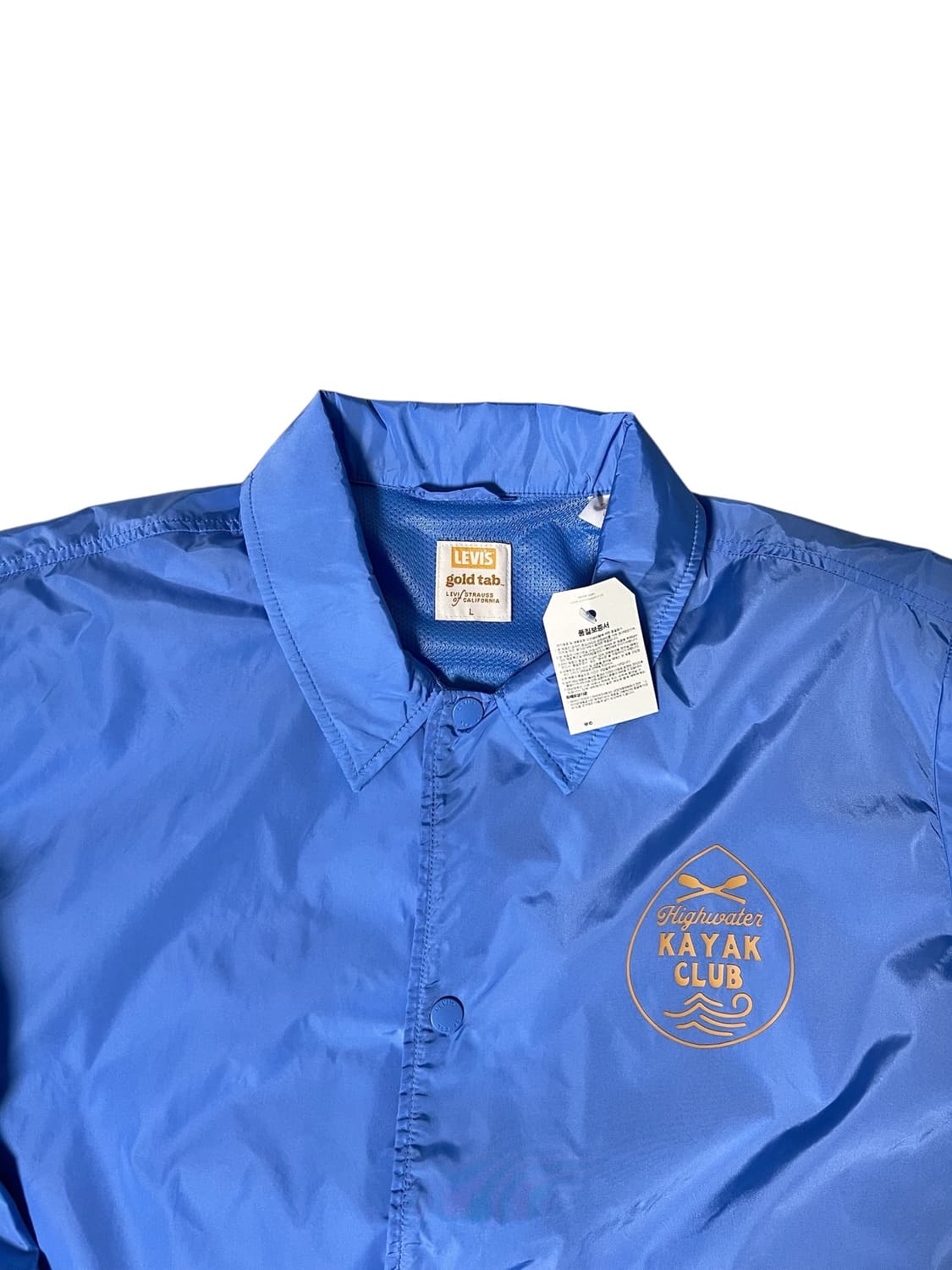 (새상품) 리바이스 Highwater 코치 자켓 골드 탭 L 상품이미지2