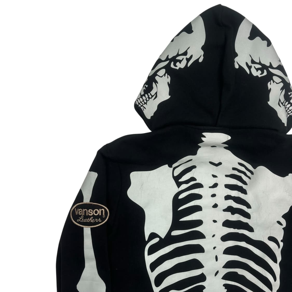 벤슨 레더 본 스켈레톤 넥 워머 후드집업 M 상품이미지5