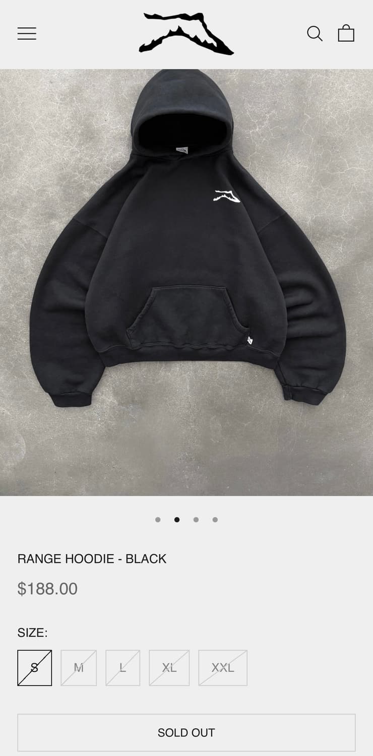 아킴보 클럽 Range Hoodie 블랙 M 상품이미지6