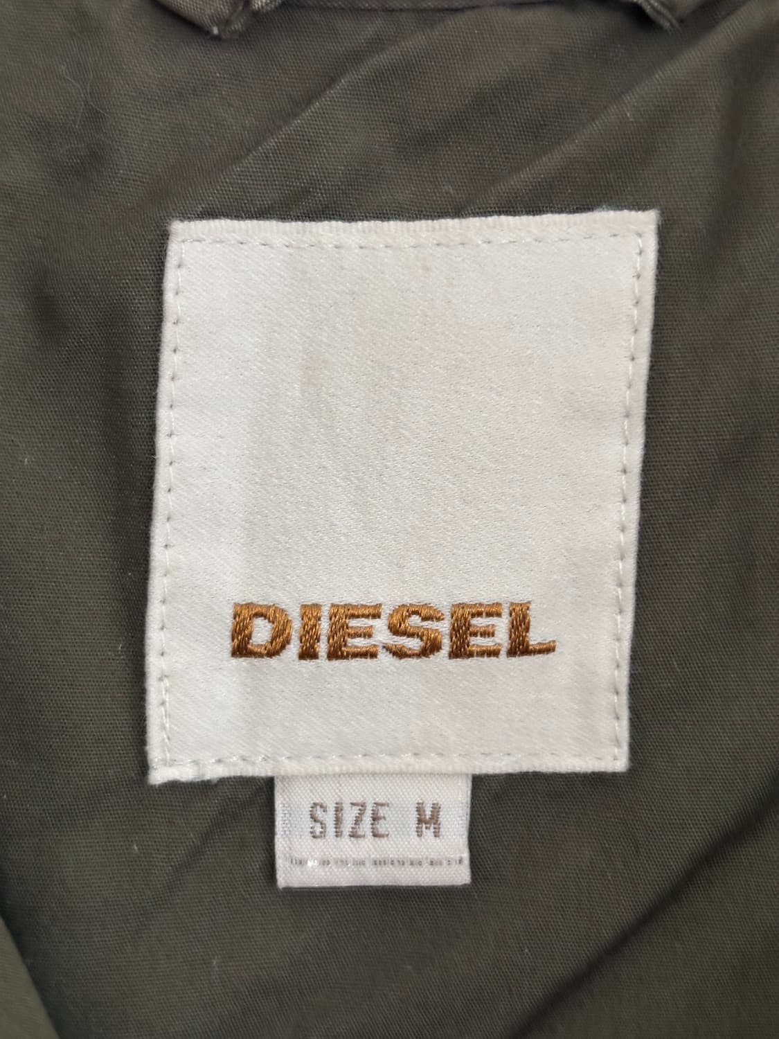 Diesel 디젤 밀리터리 카키 크롭 후드 자켓 상품이미지6