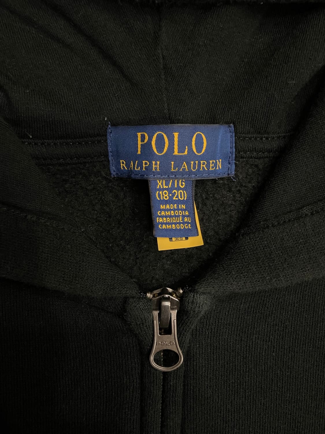 폴로 랄프로렌 블랙 후드집업 상품이미지6